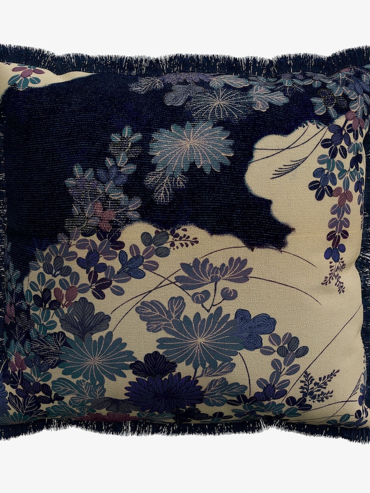 V&A Indigo Kyoto Garden Cushion - Image 2 of 4