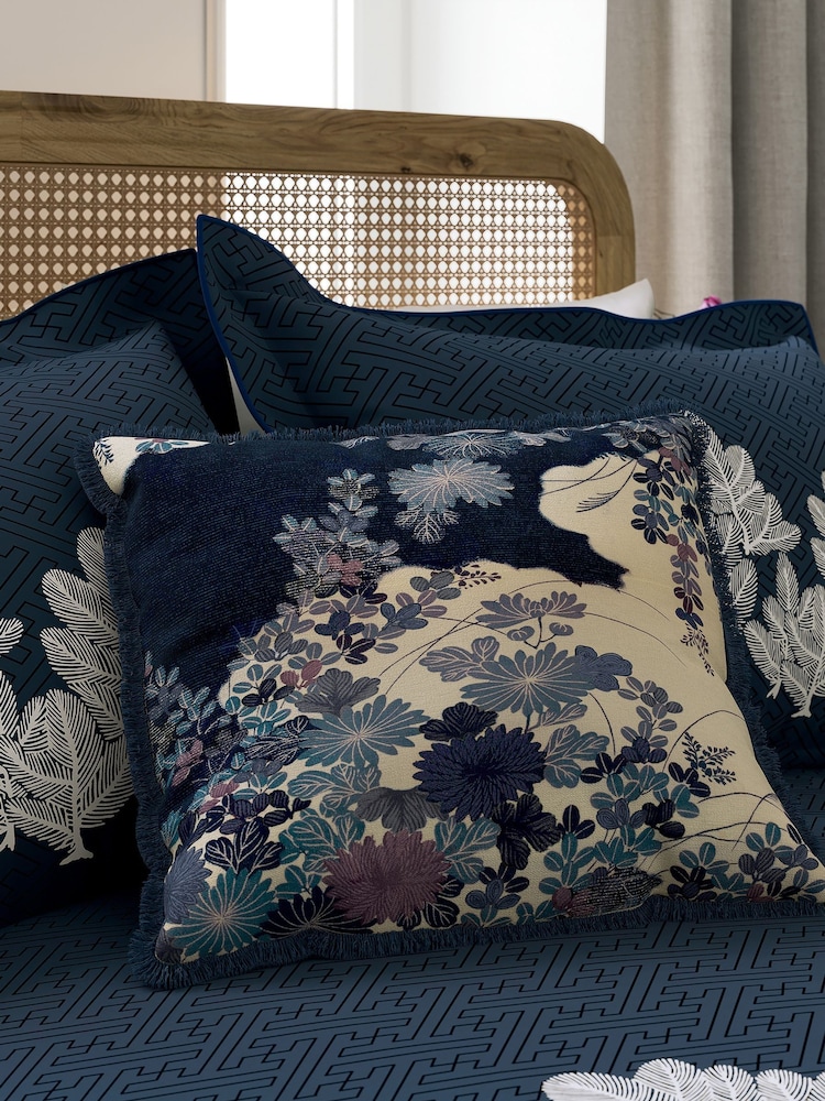 V&A Indigo Kyoto Garden Cushion - Image 4 of 4