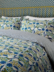 Scion Indigo Twist & Turn 100% Cotton Duvet Cover and Pillowcase Set - Image 2 of 6
