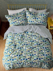 Scion Indigo Twist & Turn 100% Cotton Duvet Cover and Pillowcase Set - Image 4 of 6
