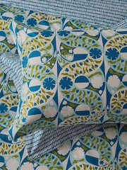 Scion Indigo Twist & Turn 100% Cotton Duvet Cover and Pillowcase Set - Image 5 of 6