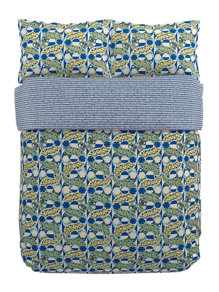 Scion Indigo Twist & Turn 100% Cotton Duvet Cover and Pillowcase Set - Image 6 of 6