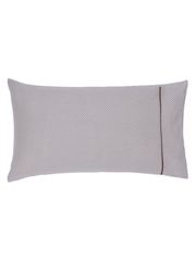 Bedeck of Belfast Set of 2 Charcoal Tan Zenda Pillowcases - Image 2 of 4
