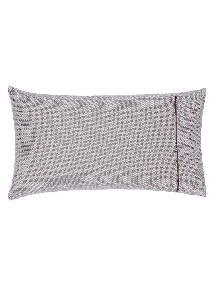 Bedeck of Belfast Set of 2 Charcoal Tan Zenda Pillowcases - Image 2 of 4