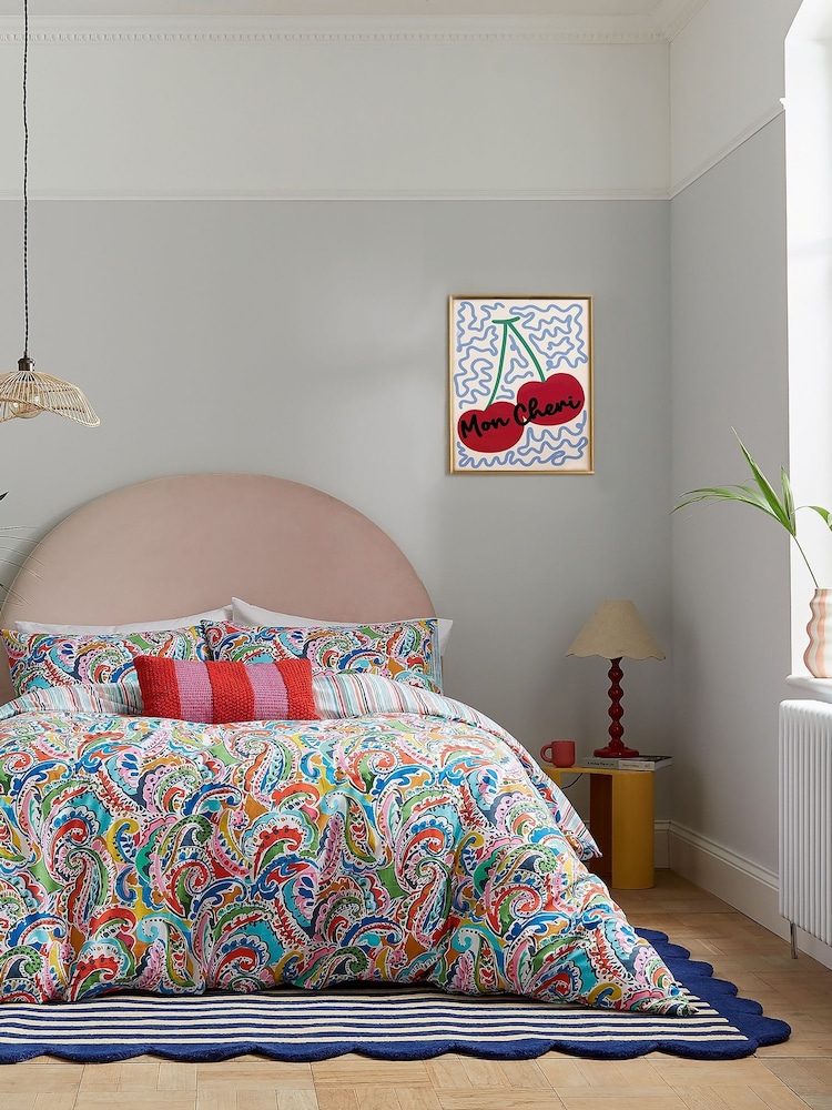 Helena Springfield Multi Penny Duvet Cover and Pillowcase Set - Image 1 of 6 Helena Springfield Multi Penny Duvet Cover and Pillowcase Set - Image 1 of 6