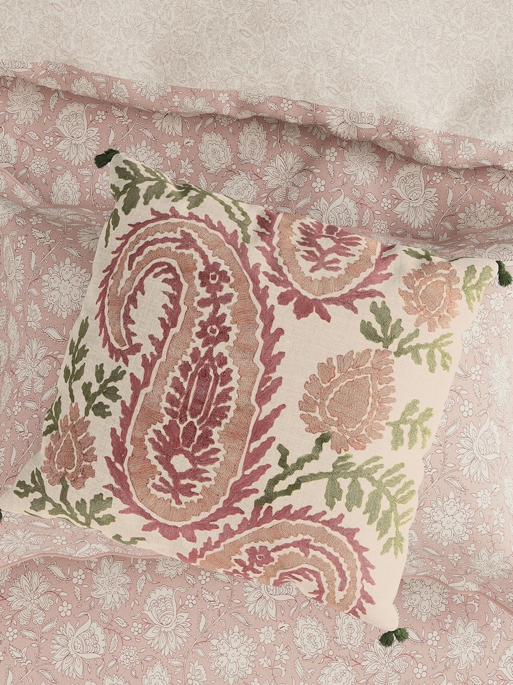 V&A Rose Kashmir Paisley Cushion - Image 2 of 3