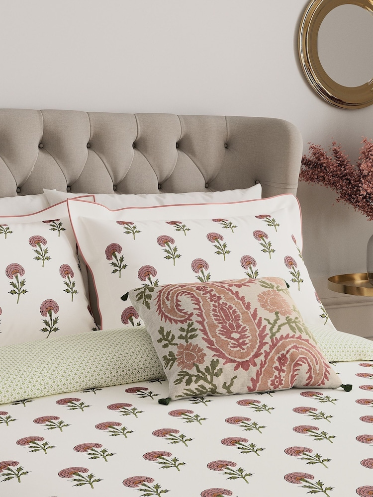 V&A Rose Regal Marigold Duvet Cover and Pillowcase Set - Image 2 of 4