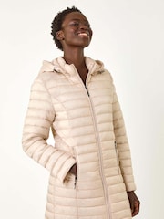 Roman Natural Padded Hood Jacket - Image 1 of 5