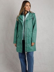Weird Fish Blue Delara Showerpoof Jacket - Image 1 of 8