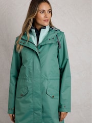 Weird Fish Blue Delara Showerpoof Jacket - Image 3 of 8