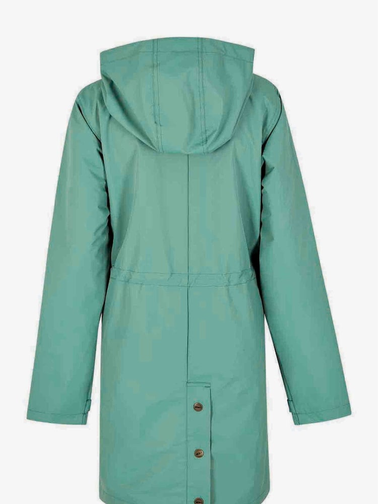 Weird Fish Blue Delara Showerpoof Jacket - Image 8 of 8