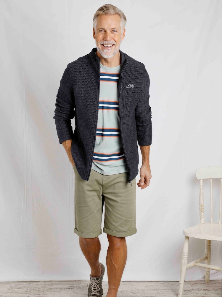 Weird Fish Blue Transom Full Zip Macaroni Jacket - Image 1 of 8