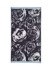 Ted Baker Navy Rose 100% Cotton Towel - Image 1 of 2