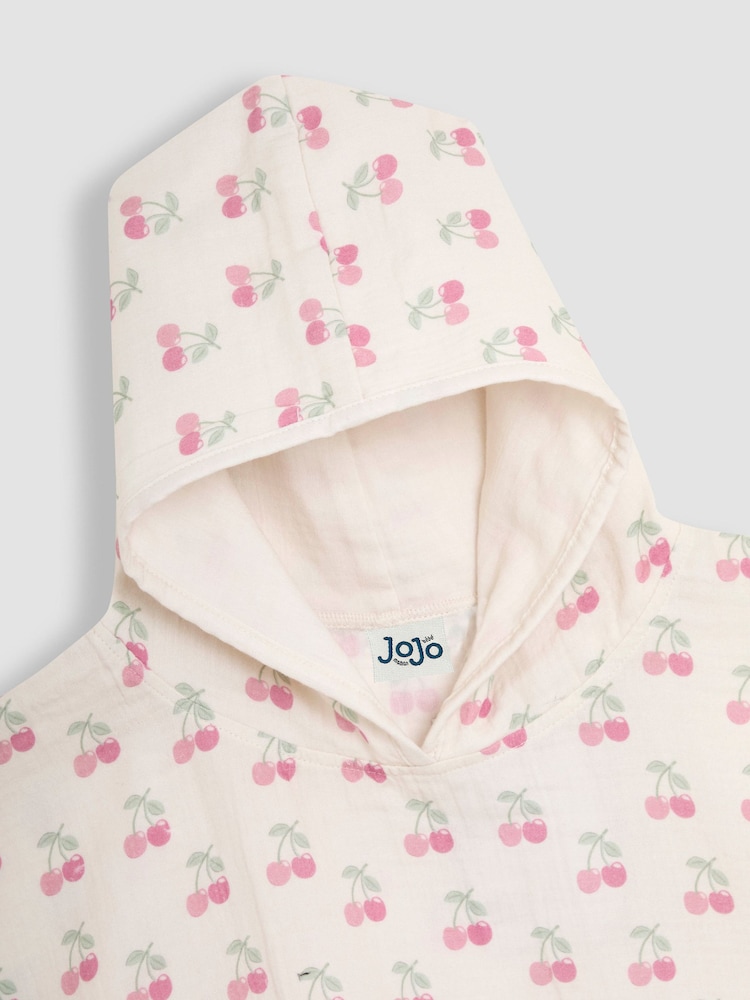 JoJo Maman Bébé Cream Muslin Poncho - Image 3 of 3