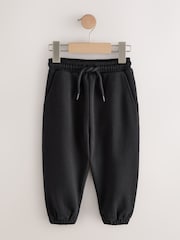 Black Regular Fit Soft Touch Joggers (3mths-7yrs) - Image 1 of 4