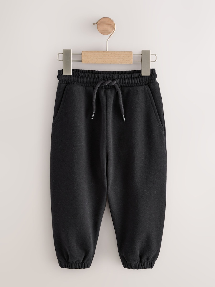 Black Regular Fit Soft Touch Joggers (3mths-7yrs) - Image 1 of 4