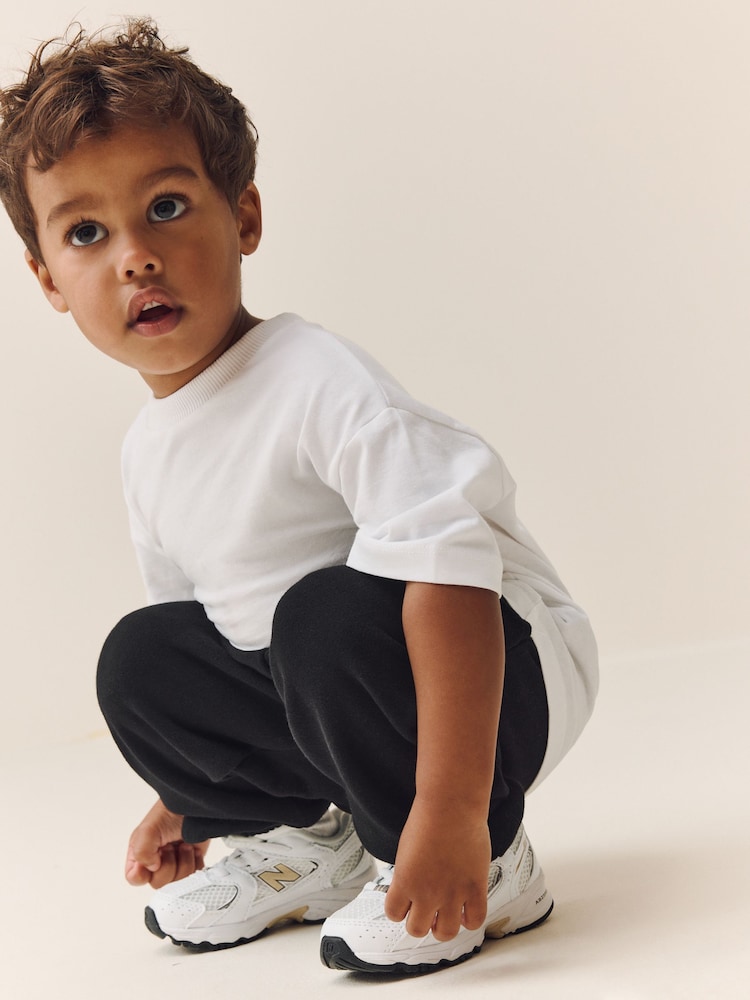 Black Regular Fit Soft Touch Jersey Joggers (3mths-7yrs) - Image 2 of 7 Black Regular Fit Soft Touch Jersey Joggers (3mths-7yrs) - Image 2 of 7