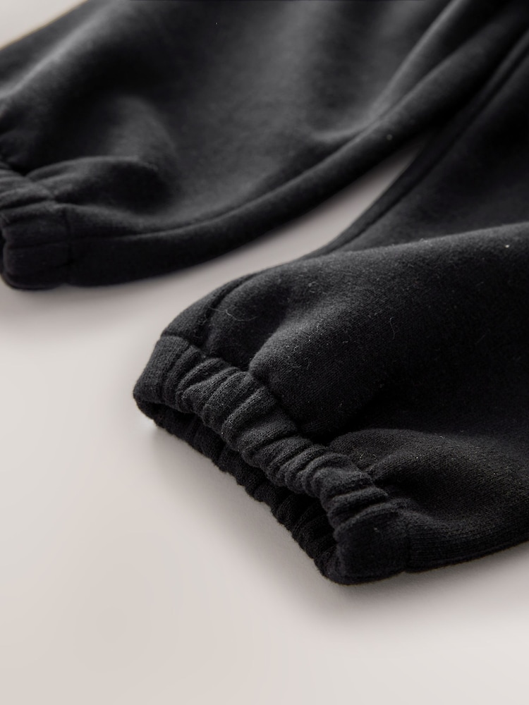 Black Regular Fit Soft Touch Joggers (3mths-7yrs) - Image 4 of 4