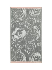 Ted Baker Grey Rose 100% Cotton Towel - Image 1 of 2