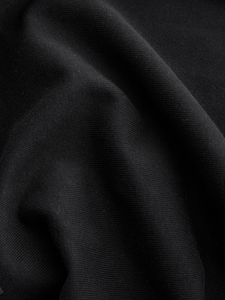 Black Relaxed Fit Graphic Print Heavyweight T-Shirt - Image 7 of 7