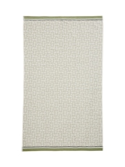 Bedeck of Belfast Sage Green White Yoko 100% Cotton Towel - Image 2 of 2