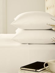 Helena Springfield Ivory Brushed Plain Dye Fitted Bed Sheet - Image 2 of 2