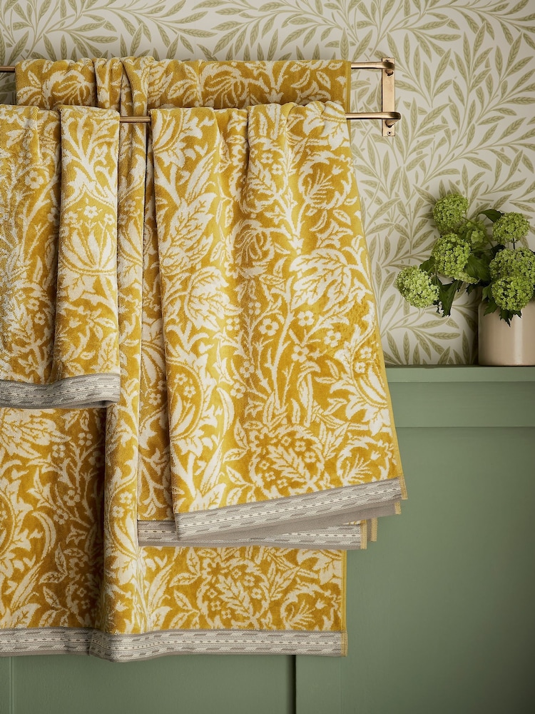 Morris & Co Sunflower Elmcote Towel - Image 1 of 2