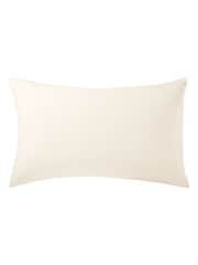 Helena Springfield Ivory Brushed Plain 100% Cotton Dye Standard Pillowcases Pair - Image 2 of 2