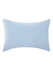 Helena Springfield Chambray Blue Brushed Plain 100% Cotton Dye Standard Pillowcases Pair - Image 2 of 2