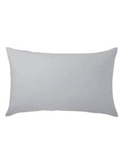 Helena Springfield Silver Brushed Plain 100% Cotton Dye Standard Pillowcases Pair - Image 2 of 2