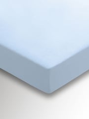 Helena Springfield Chambray Blue Brushed Plain Dye Fitted Bed Sheet - Image 2 of 2