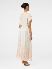 Forever New Cream Mollie Petite Printed Midi Dress - Image 2 of 4