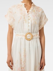 Forever New Cream Mollie Petite Printed Midi Dress - Image 3 of 4