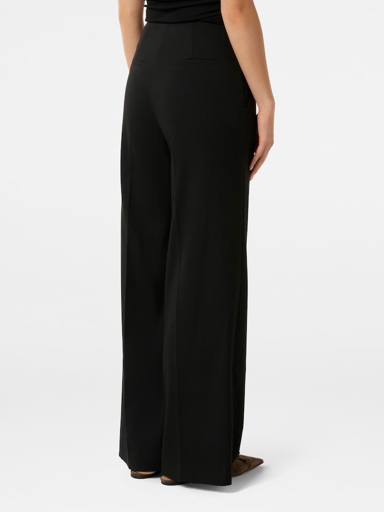 Forever New Black Frieda High Waist Wide Leg Pants - Image 2 of 5