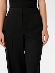 Forever New Black Frieda High Waist Wide Leg Pants - Image 3 of 5