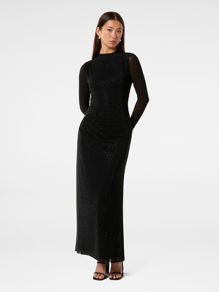 Forever New Black Nina Heat Seal Maxi Dress - Image 1 of 4