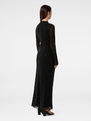 Forever New Black Nina Heat Seal Maxi Dress - Image 2 of 4