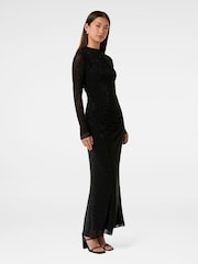 Forever New Black Nina Heat Seal Maxi Dress - Image 4 of 4