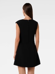 Forever New Black Clover Snaffle Detail Mini Dress - Image 2 of 5