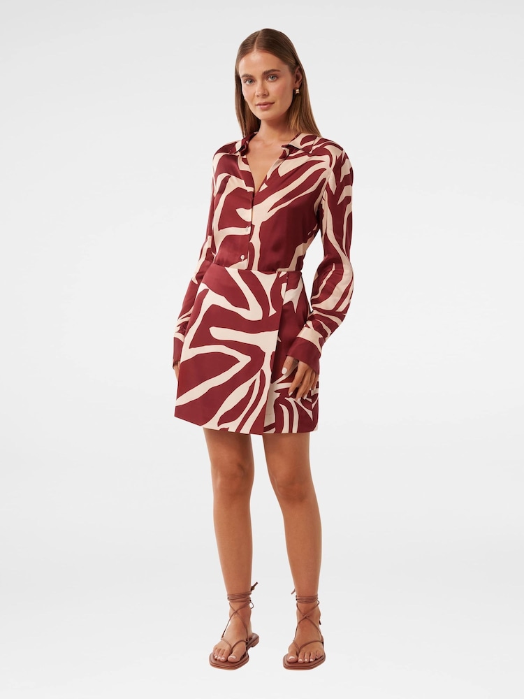 Forever New Brown Harvey Wrap Mini Skirt - Image 5 of 5 Forever New Brown Harvey Wrap Mini Skirt - Image 5 of 5