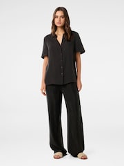 Forever New Black Betsy Cupro Shirt - Image 5 of 5