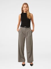 Forever New Grey Bonnie Belted Wide Leg Trousers - Image 5 of 5