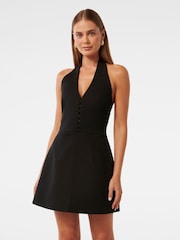 Vestido corto con cuello halter y cierre de ganchos Ricki de Forever New - Imagen 1 de 5