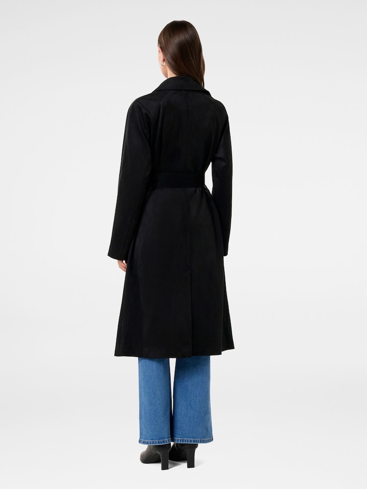 Forever New Cass Trenchcoat aus veganem Wildleder - Bild 2 von 5 Forever New Cass Trenchcoat aus veganem Wildleder - Bild 2 von 5