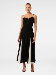 Forever New Black Dahlia Contrast Godet Maxi Dress - Image 1 of 4