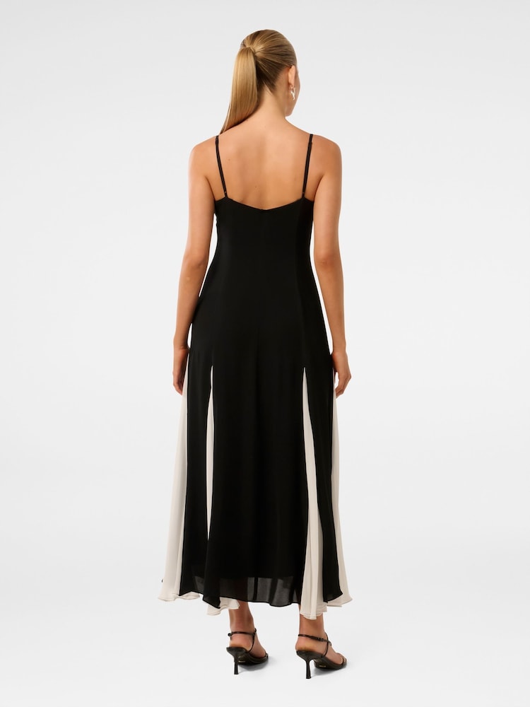 Forever New Black Dahlia Contrast Godet Maxi Dress - Image 2 of 4