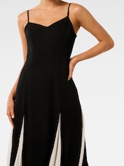 Forever New Black Dahlia Contrast Godet Maxi Dress - Image 3 of 4
