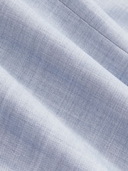 Reiss Soft Blue Belmont Sb Single-Breasted Textured Blazer Slim-Fit With Wool - Image 8 of 9