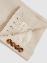 Pierre - Blazer ajusté Reiss Belmont Sb texturé à simple boutonnage - Image 8 de 8