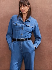 Ro&Zo 100% Cotton Denim Jumpsuit - Imagen 2 de 5